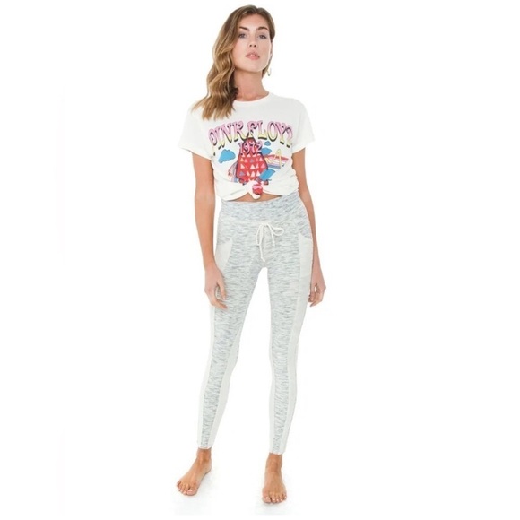 Free People Mid Rise Double Take Leggings Sweatpants - Picture 1 of 9